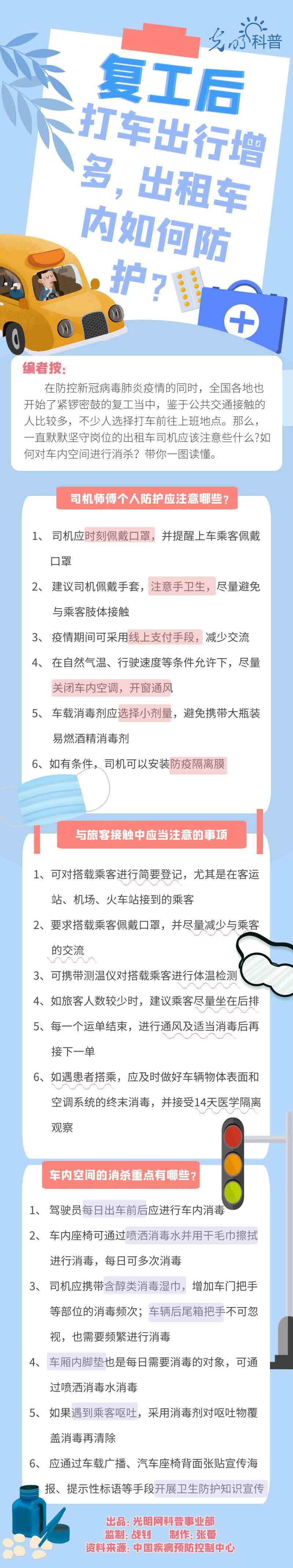 【防疫科普】復(fù)工后打車出行增多,，出租車內(nèi)如何防護(hù),？