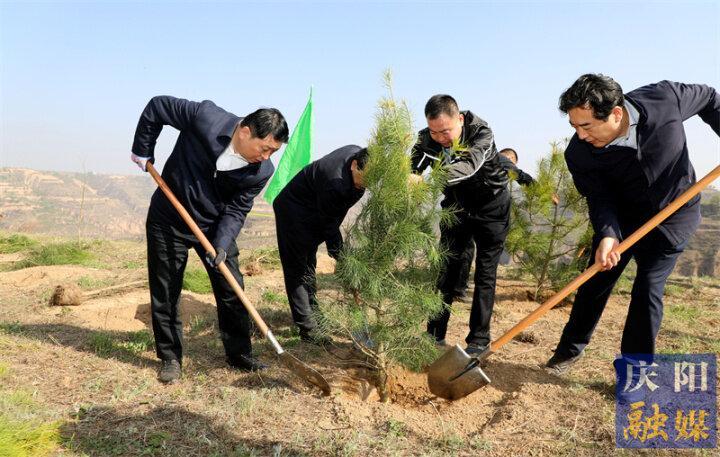 慶陽市2023年市級(jí)機(jī)關(guān)義務(wù)植樹活動(dòng)在慶城縣舉行