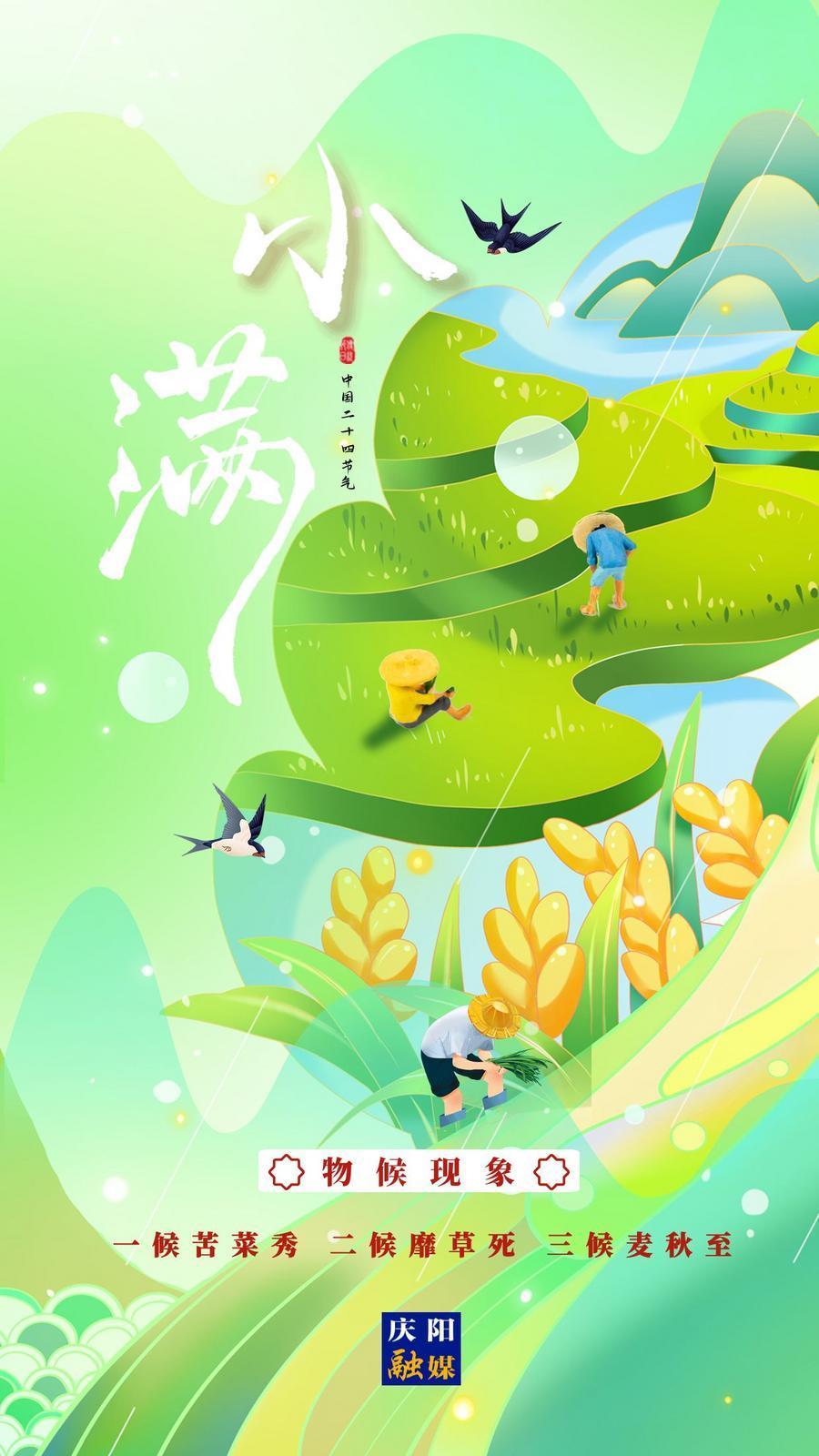 【二十四節(jié)氣·小滿】微海報(bào)丨小滿初盈 靜待成熟